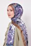 Oil Green Mixed Desenal Indian Silk Shawl - 2