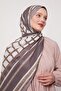 Gray Striped Foil Pattern Love Shawl