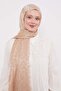 Gold Leopard Pattern Italian Jacquard Shawl - 3