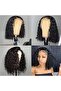 Short Curly Hair Wig - Middle-Parted Corn Perm - 5