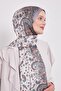 Dark Mink Mixed Floral Indian Silk Shawl