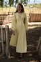 Balloon Sleeve Butter Yellow Natural Dress - 5