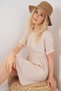 Women's Short Sleeve Mini Ayrobin Dress Cream 1148