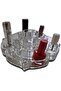Rose-Shaped Clear Acrylic Cosmetic Organizer – 5-Section Storage - 5