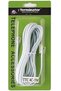 US Type Telephone Extension Cord 5 Meter White- RJ-11 Male Plug with 4 Core Telephone Cable - 3