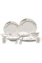 16 Pcs Gold Line Melamine Dinner Set