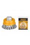 HARD TWISTED WIRE BRUSH FOR ANGLE GRINDER 75MM INGCO - 2