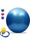 65 cm Anti-Burst Exercise Yoga Ball with Pump (Blue)