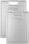Stainless Steel Cutting Board 2 Pieces Antibacterial Surface