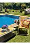 Flower Pattern Mustard Cushion Fuchsia Fringe - 3