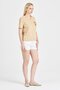 Women's Sequined 100% Cotton Beige T-Shirt - 3