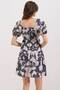 Women's Flared Poplin Dress D.Black 1151 - 4