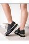 Women's High Sole Lace-Up Comfortable Sports Shoes Casual Sneakers - 2