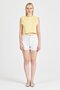 Women's 100% Cotton Yellow Crop