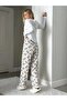 Long Sleeve Panda Printed Pajama Set - 3