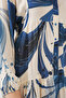 Women's Patterned Long Hijab Dress Navy Blue 1155 - 5