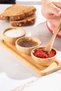 2078 3-Piece Wooden Bamboo Bowl Sauce Bowl Jam Bowl Snack Bowl Treats Presentation Set Set - 3