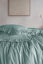 Ruffled Stonwashed Double Duvet Cover Set 100% Cotton - 2