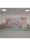 Forest Themed Climbing Walls Panel with Swedish Ladder Combo