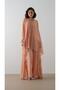 LACE DETAIL PANTS SET Salmon