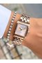 Women's Wristwatch Small Case Square Model Steel Cord Waterproof Bracelet Gift - 4