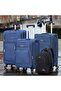 Soft Material (20/24/28 Inch) Luggage - Stylish Backpack Combo Blue - 3