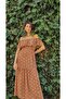 Monamise Patterned Backless Dress 22045 - 5