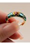 Bellarosa Enamel Adjustable Flower Ring