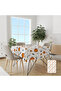 Halloween Patterned Halloween-Themed Linen Effect Worry-Free Tablecloth - 3