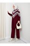 Glittery Knit Tunic Trousers Set - 2