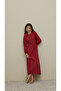 Brit Detailed Modal Dress Dark Red - 2