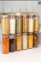 Mega Boy 1500 ml 12-Piece Striped Glass Food Jar Container