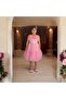 Bust Ruffle Paillettes Short Girl's Evening Dress - 5