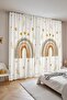Starry Rainbow Patterned Children's Baby Room Background Curtain (Single Wing Pricing) - 3