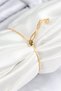 Brass Zircon Stone Row Heart Model Gold Color Women's Bracelet Tj-Bb7729 - 2