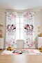 Sleeping Minnie Patterned Children's Baby Room Background Curtain (Single Wing Pricing) - 3