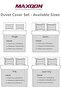 4-Piece Duvet Cover Set – Includes 1 Duvet Cover, 1 Fitted Sheet, 2 Pillowcases (Maroon, Single) - 8