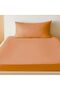 Extra Deep Fitted Elastic Bedsheet Set With Pillow Covers (Peach, Queen (150x200+30CM)) - 6