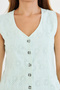 Women's Summerv Neck Brode Button Sleeveless Vest - Stylish and Comfortable Design - 8