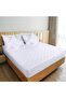 Soft Cotton Waterproof Mattress Protector, White, Single Size 100×200+20 cm