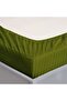 Extra Deep Fitted Elastic Bedsheet Set With Pillow Covers (Olive, Double) - 6