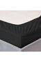 Extra Deep Fitted Elastic Bedsheet Set With Pillow Covers (Black, Single (90x190+30CM)) - 5
