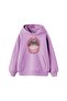Love Your Self Printed Oversize Unisex Purple Hoodie