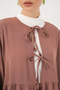 Women's Front Lace-Up Tunic Trousers Double Suit 6744 - D.Dusty Rose - 4