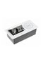 Built-in rectangular socket, 1 schuko socket, 2 USB A, 1.5 m cable, white, wireless charging,