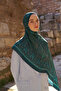 Sunrise Ethnic Pattern Shawl - Petrol - 3