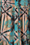Women's Patterned Long Hijab Dress 2585 - D. Mint - 5