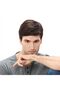 Men's Fashion Wig: Oblique Bangs, Short Straight Hair, European &amp; American Style.