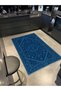 Mosso Blue Tradition Themed Pattern Woven Base Modern Decorative Carpet Mosso234Blue - 2