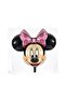 1 Year Old Minnie Mouse Pink Number Balloon Happy Birthday Written Banner Mini Mouse Balloon Pink Theme - 3